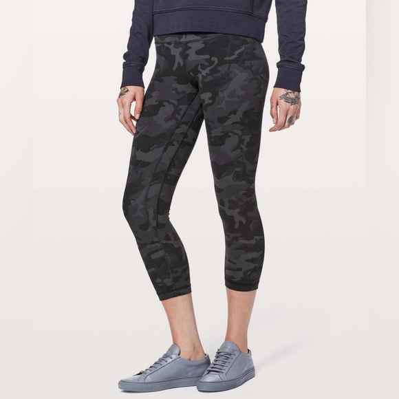 Lululemon Align Crop 21" Incognito Camo Multi Grey Nulu Leggings - Picture 3 of 11